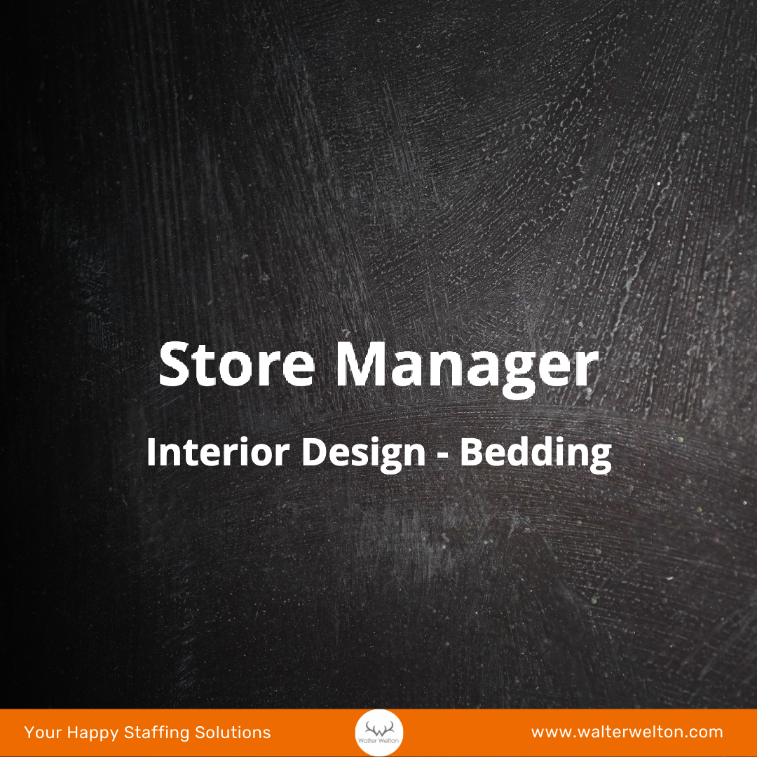Job Bruxelles - Store Manager - Interior Design - Brussels