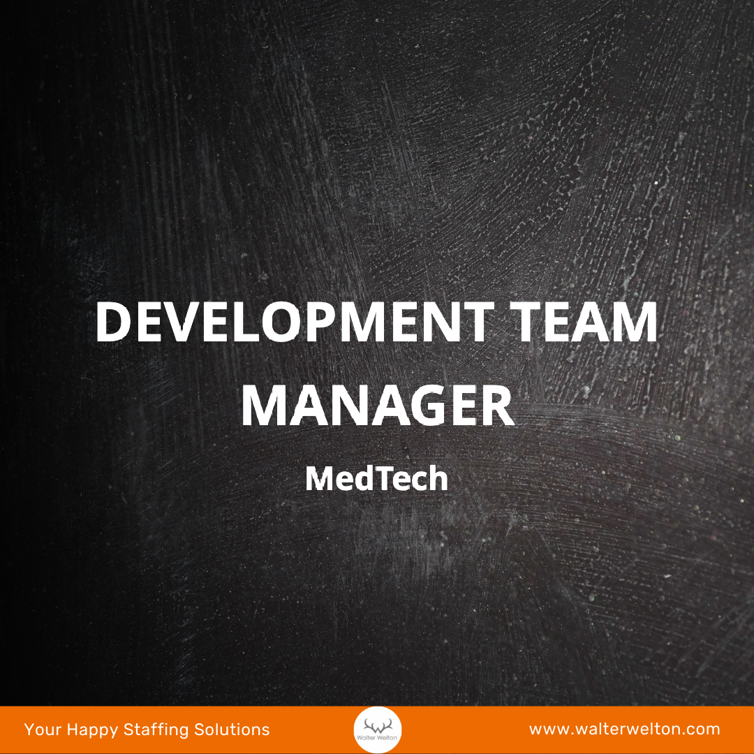 Development Team Manager - MedTech - Brussels