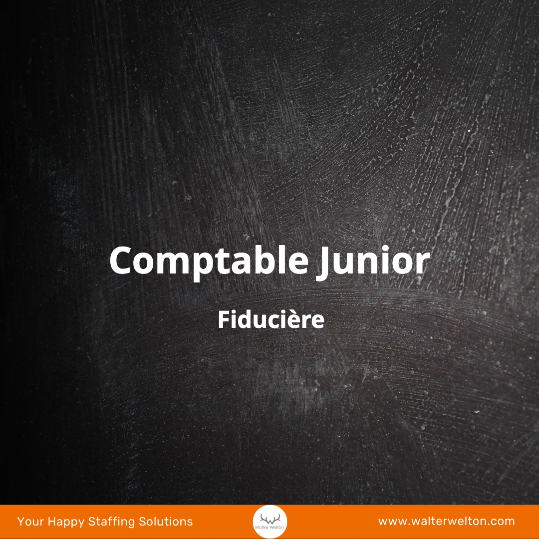 Comptable Junior - Fiducière - Brussels - Lasne